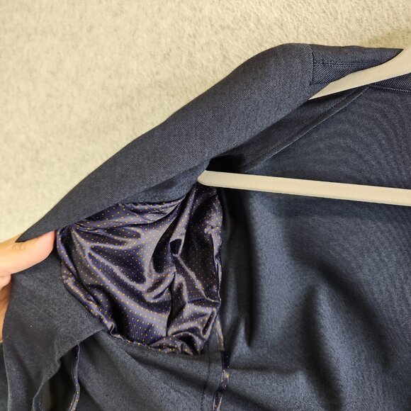 Michael Kors Blazer Mens 46R Blue Double Vent 2 Button Notched Summer Thin - Picture 6 of 16